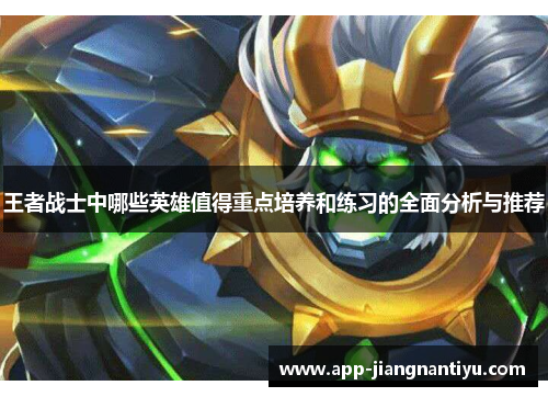 王者战士中哪些英雄值得重点培养和练习的全面分析与推荐